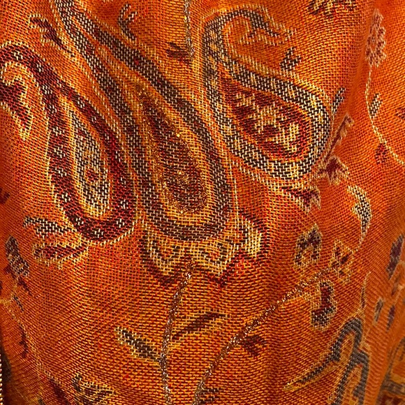 New imported vibrant orange Diva Pashmina! - Picture 2 of 2